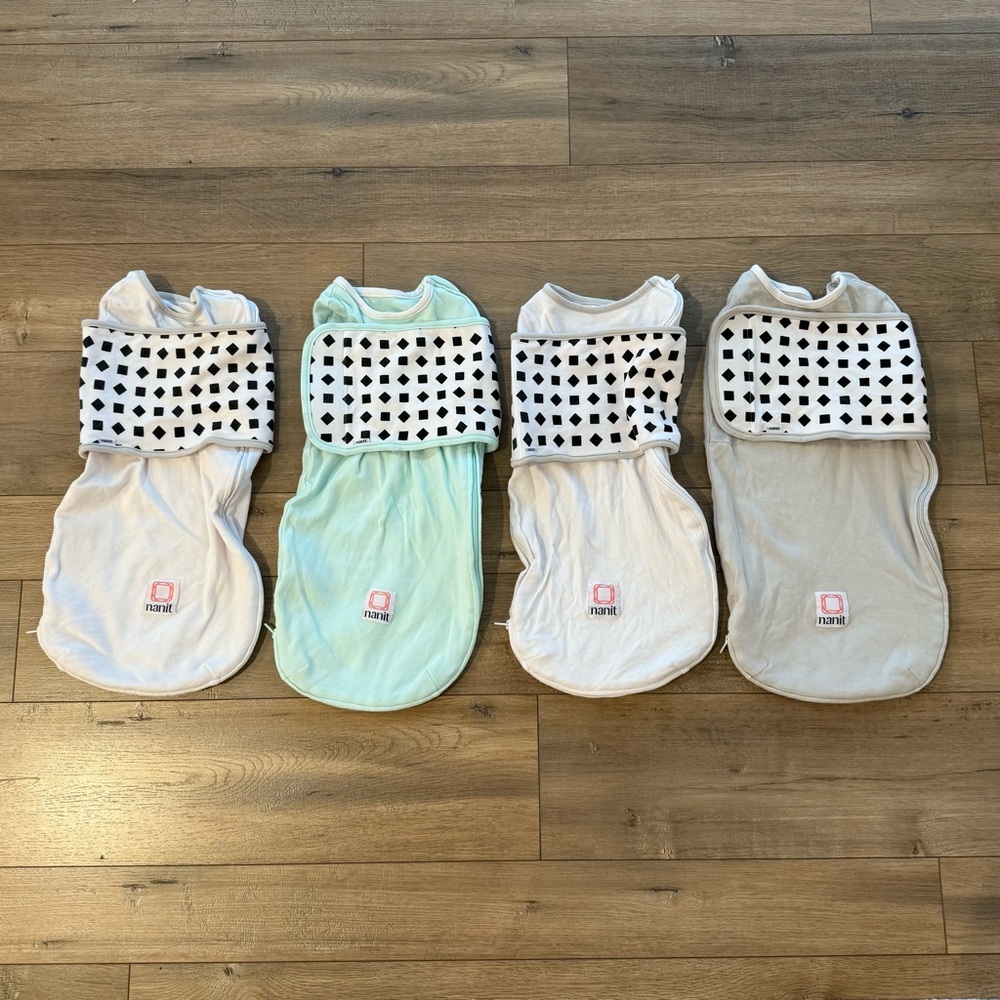 NANIT breathing wear swaddles 0-3 mo